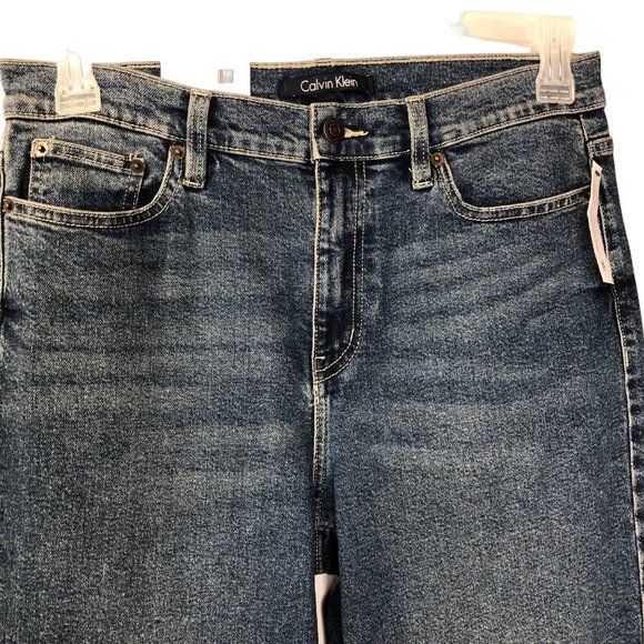 CALVIN KLEIN HIGH RISE VINTAGE STRAIGHT JEANS NEW WITH TAG - Picture 5 of 12